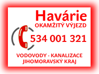 Havárie vody a kanalizace - horká linka