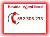 Havárie vody a kanalizací Kroměříž - horká linka